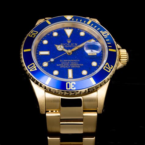 rolex blu e oro|rolex submariner stampata.